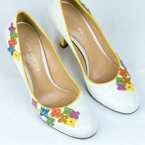 Louis Vuitton Multicolor Flower Pumps